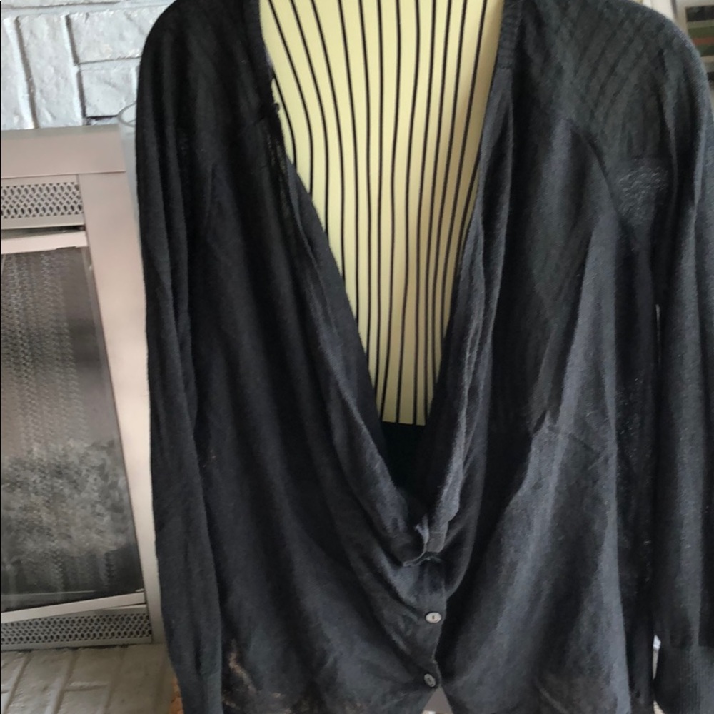 Black cardigan